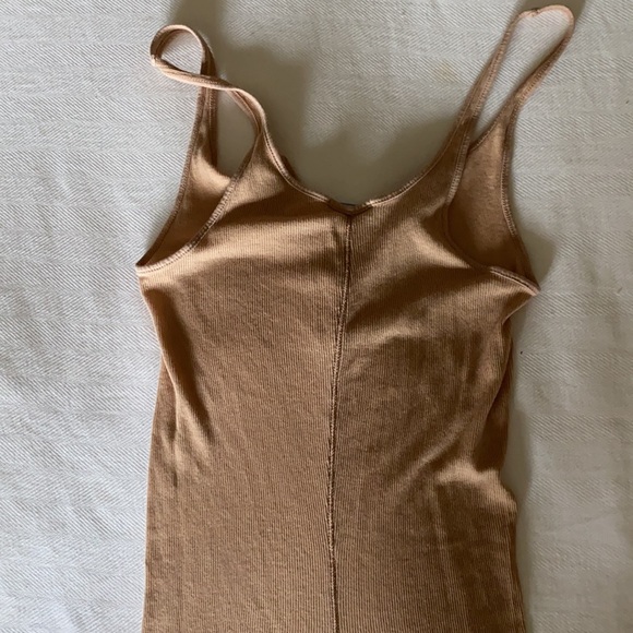 Micro rib tank fitted Henley tank top with snaps - Picture 4 of 5
